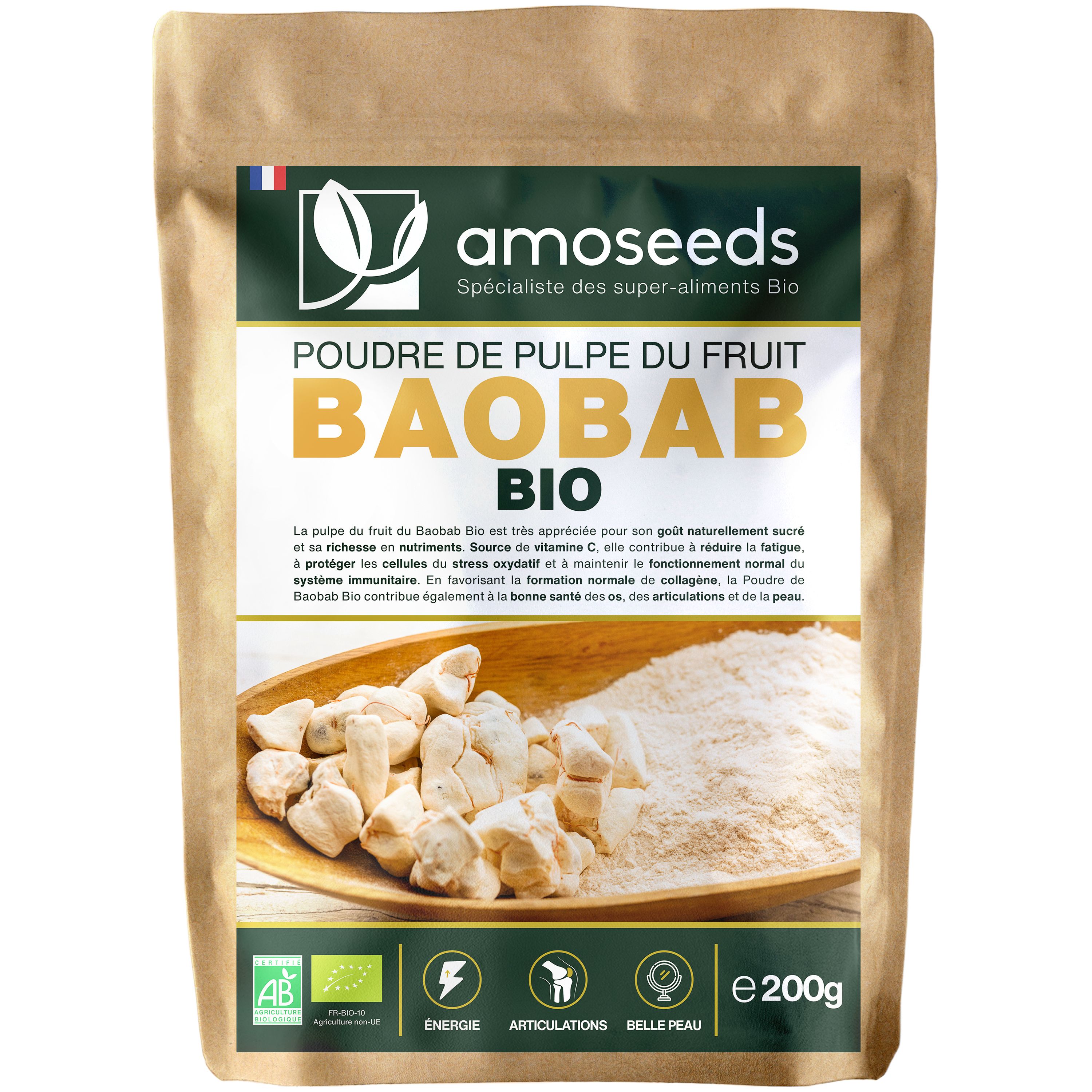 amoseeds Poudre DE Baobab BIO