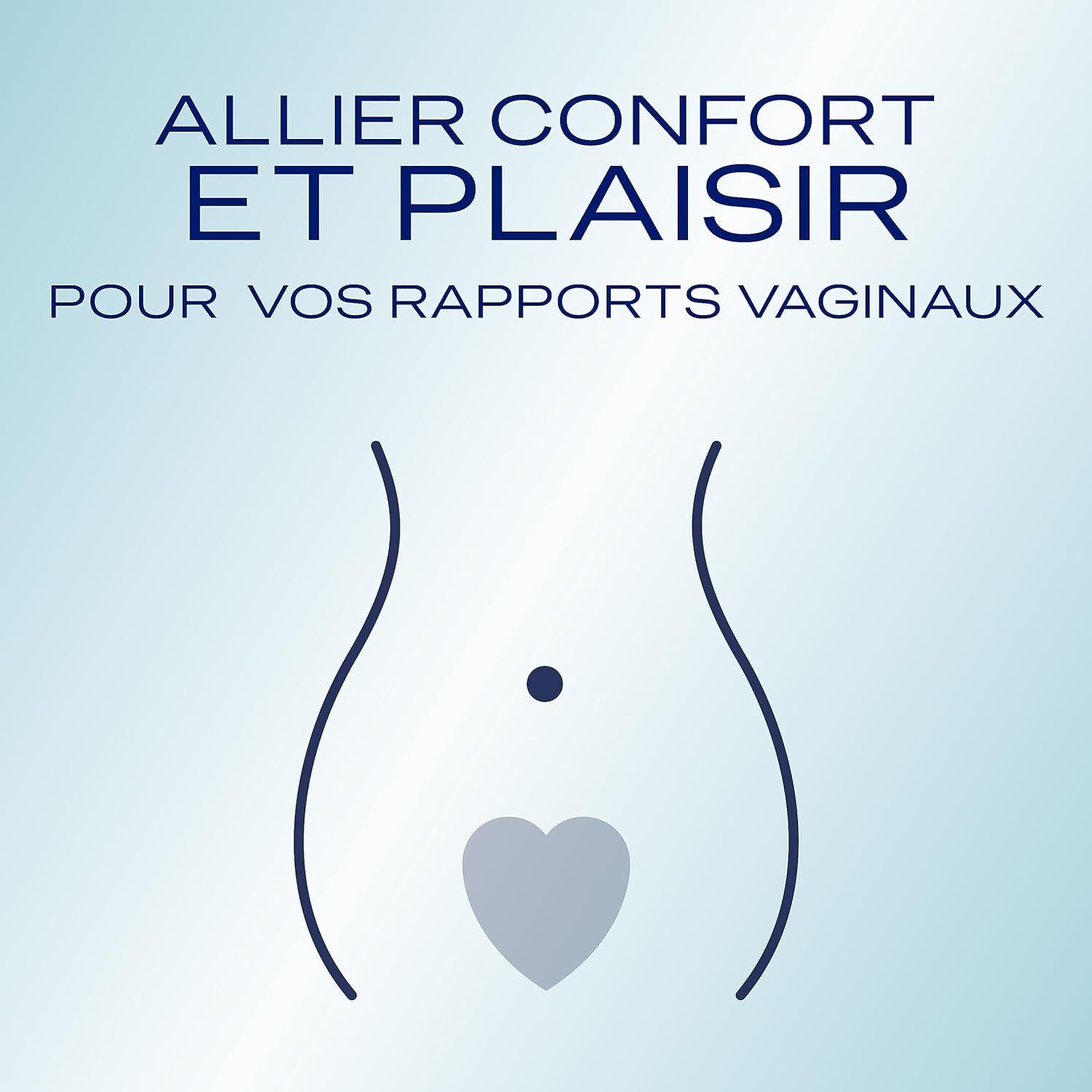 Illustration d'un corps. Texte : Allier confort et plaisir pour vos rapports vaginaux.