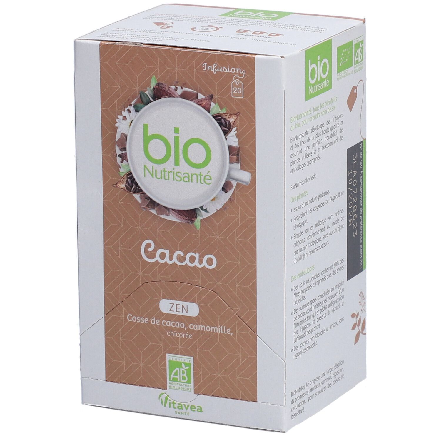 Bionutri INF Cacao ZEN Sach 20