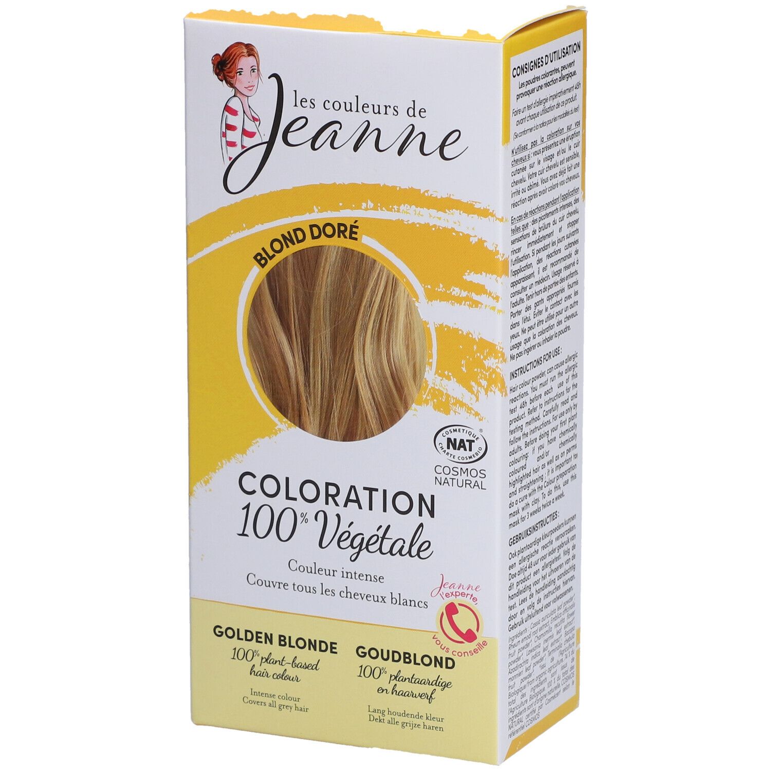 Coloration Blond doré 100% végétale 100 g