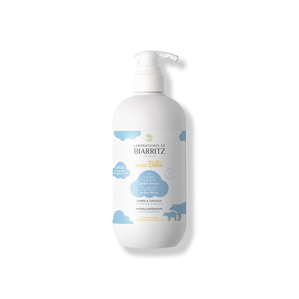LABORATOIRES DE BIARRITZ® Gel Lavant Surgras Parfum Douceur Bio