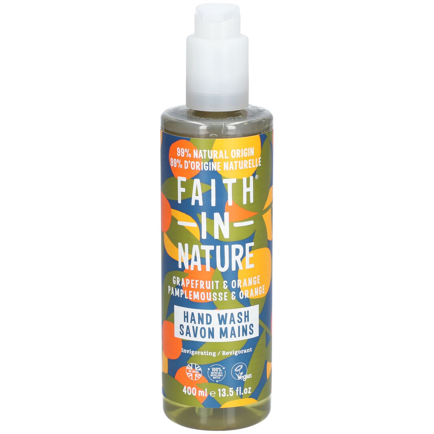 Faith IN Nature Savon mains liquide Pamplemousse & Orange