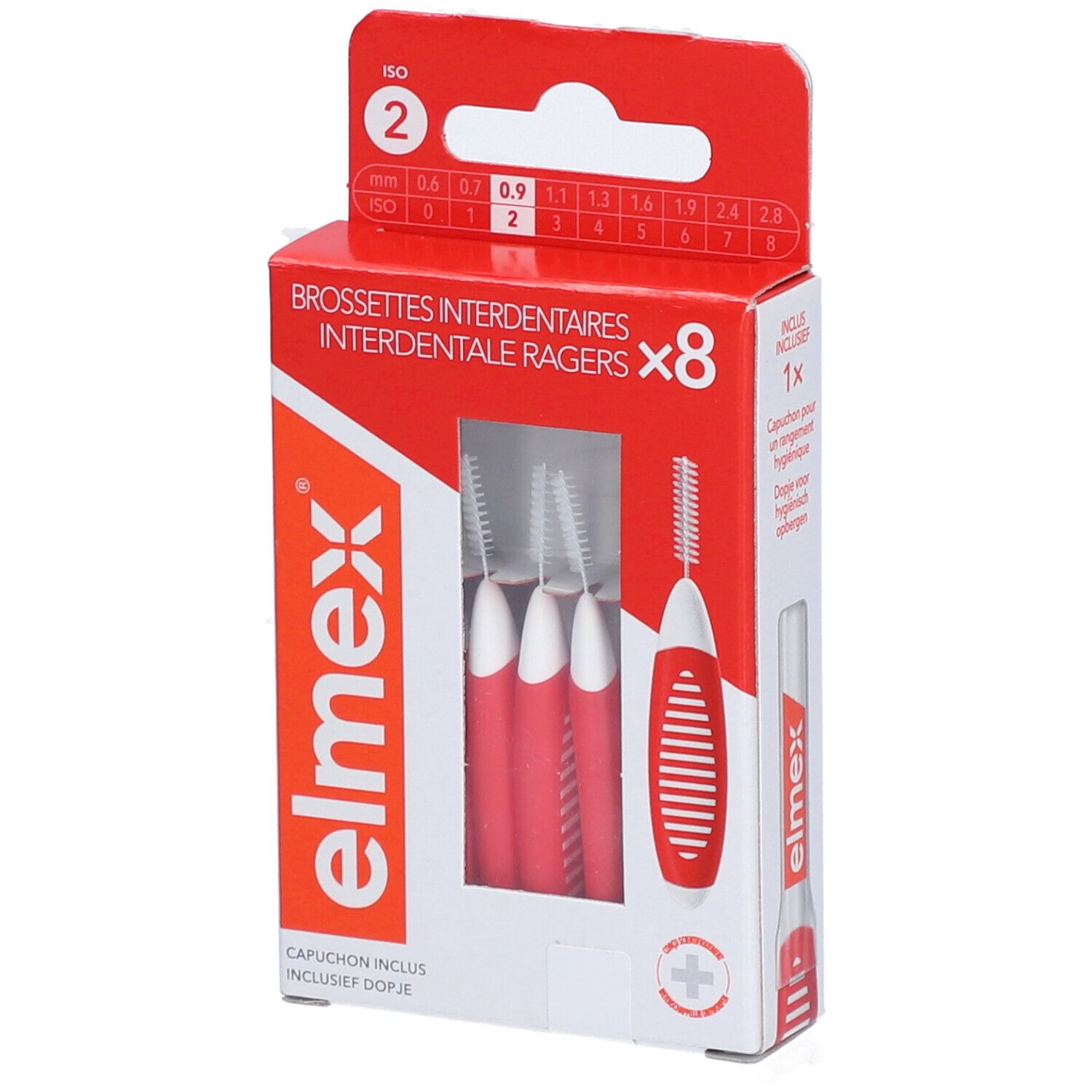 Elmex Brossette Interdentaire - Brossette interdentaire avec capuchon de protection. taill