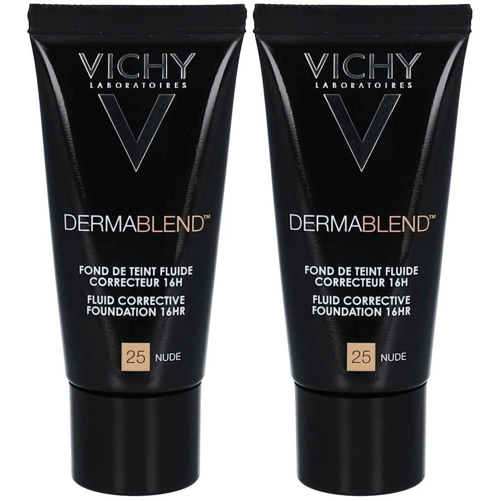 Vichy Dermablend Fond de teint fluide correcteur Tube 30ml - Teinte 25 Nude