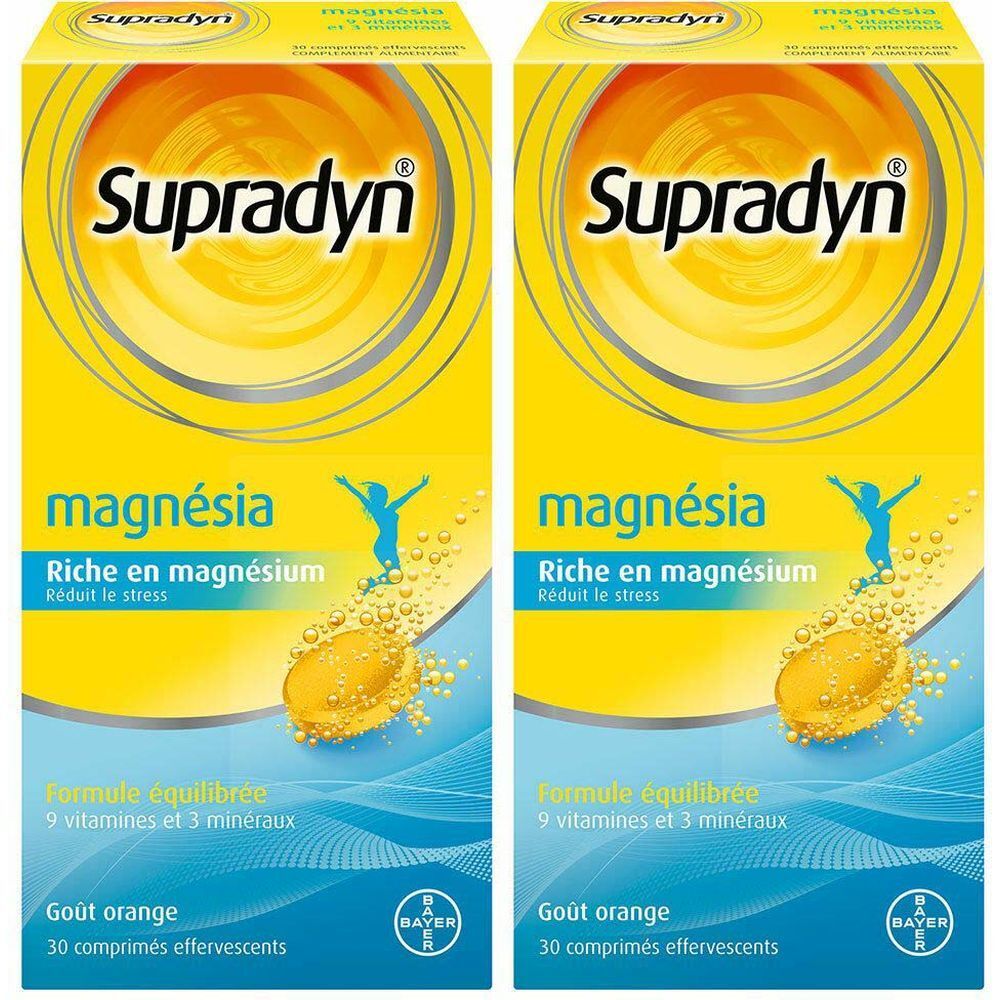 Supradyn Magnesia Vitamines et Minéraux aide à réduire le stress