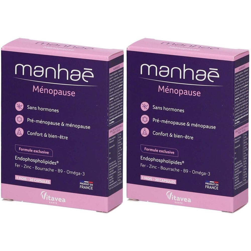 Nutrisanté Manhaé Sans hormones Pré-ménopause / Ménopause 45+