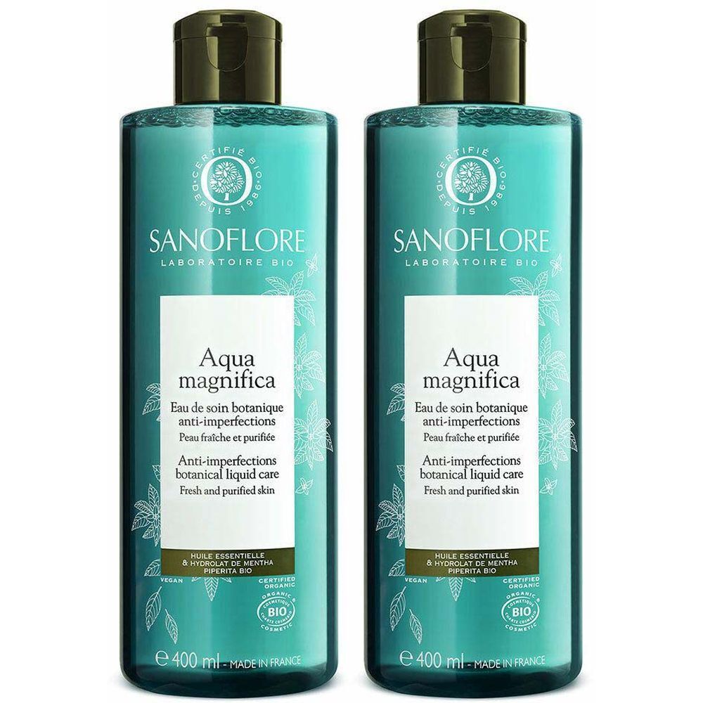 Sanoflore Aqua Magnifica Eau de soin purifiante anti-imperfections certifiée Bio 400 ml