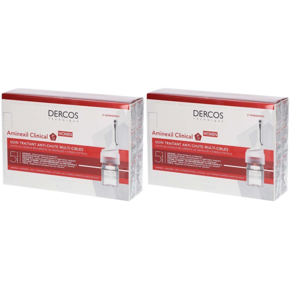 Vichy Dercos Technique Aminexil Femme Clinical 5 - Traitement Anti-Chute 21 x 6 ml