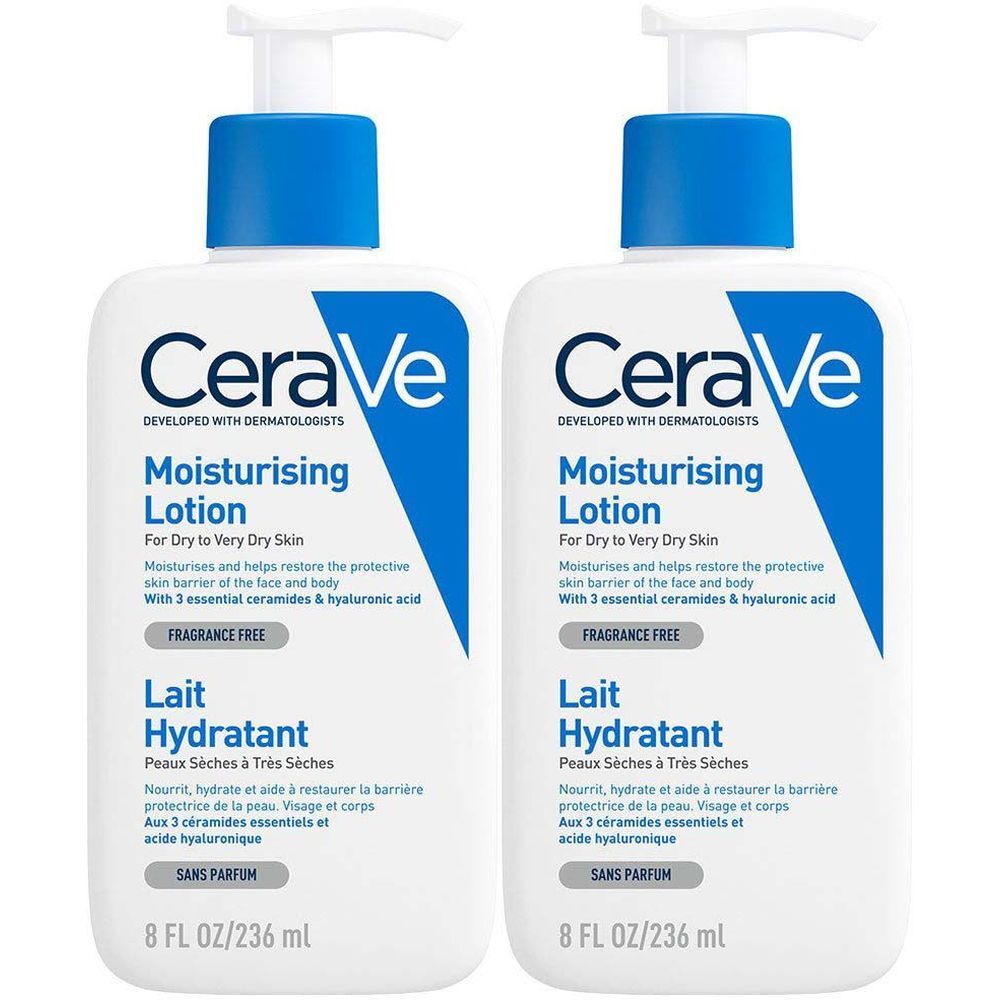 CeraVe Lait Hydratant visage et corps pour les peaux sèches à très sèches 236ml