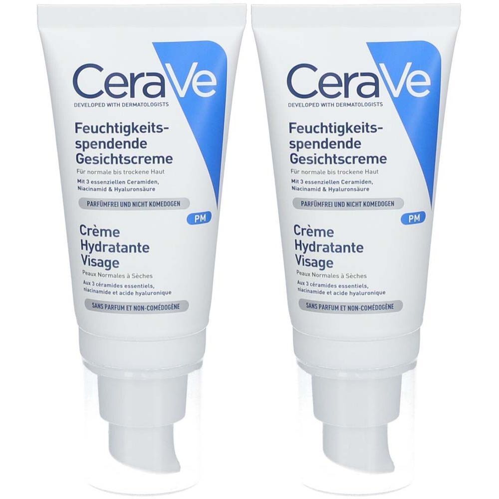 CeraVe Crème Hydratante Visage pour les peaux normales à sèches 52 ml