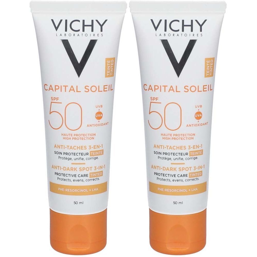 Vichy Capital Soleil Soin anti-tâches teintée Spf50+ Tube 50ml