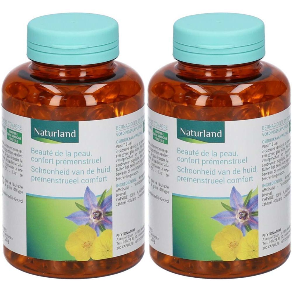 Naturland Huile de Bourrache et d'Onagre