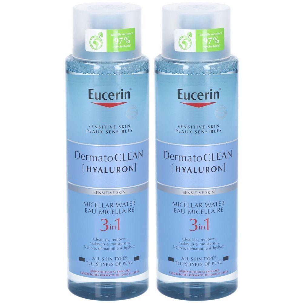 Eucerin DermatoCLEAN [Hyaluron] Eau Micellaire 3 en 1 Peau Sensible
