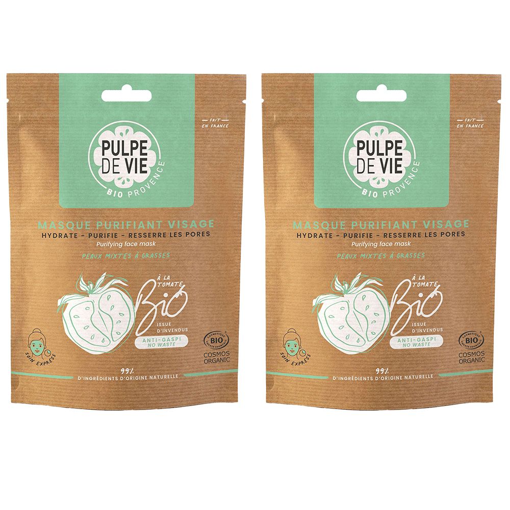 Pulpe DE VIE Masque en tissu purifiant