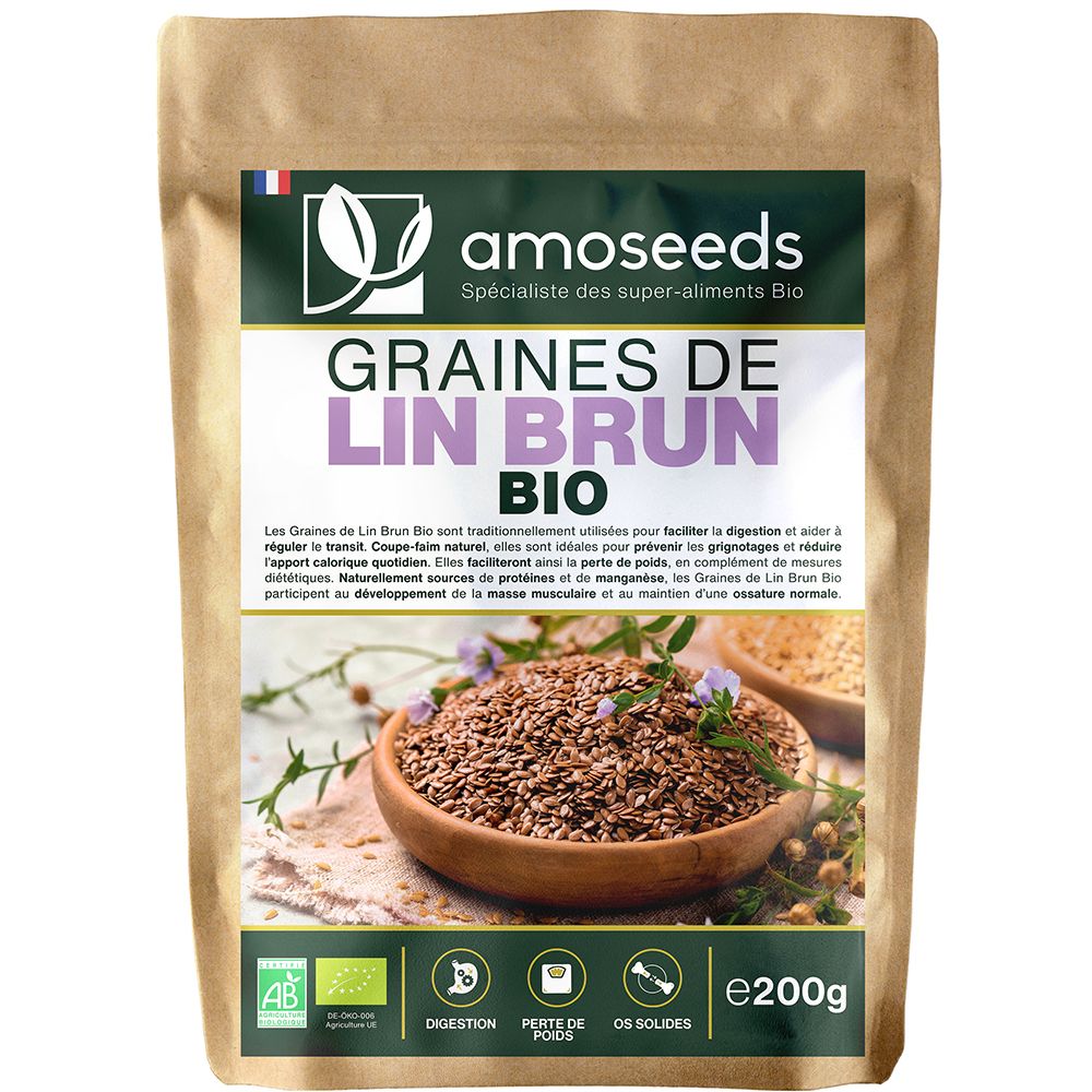 Graines de Lin Brun Bio 200g