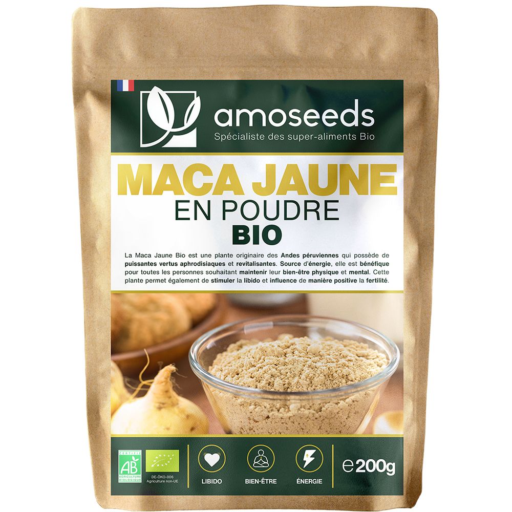 Maca Jaune en Poudre Bio 200g
