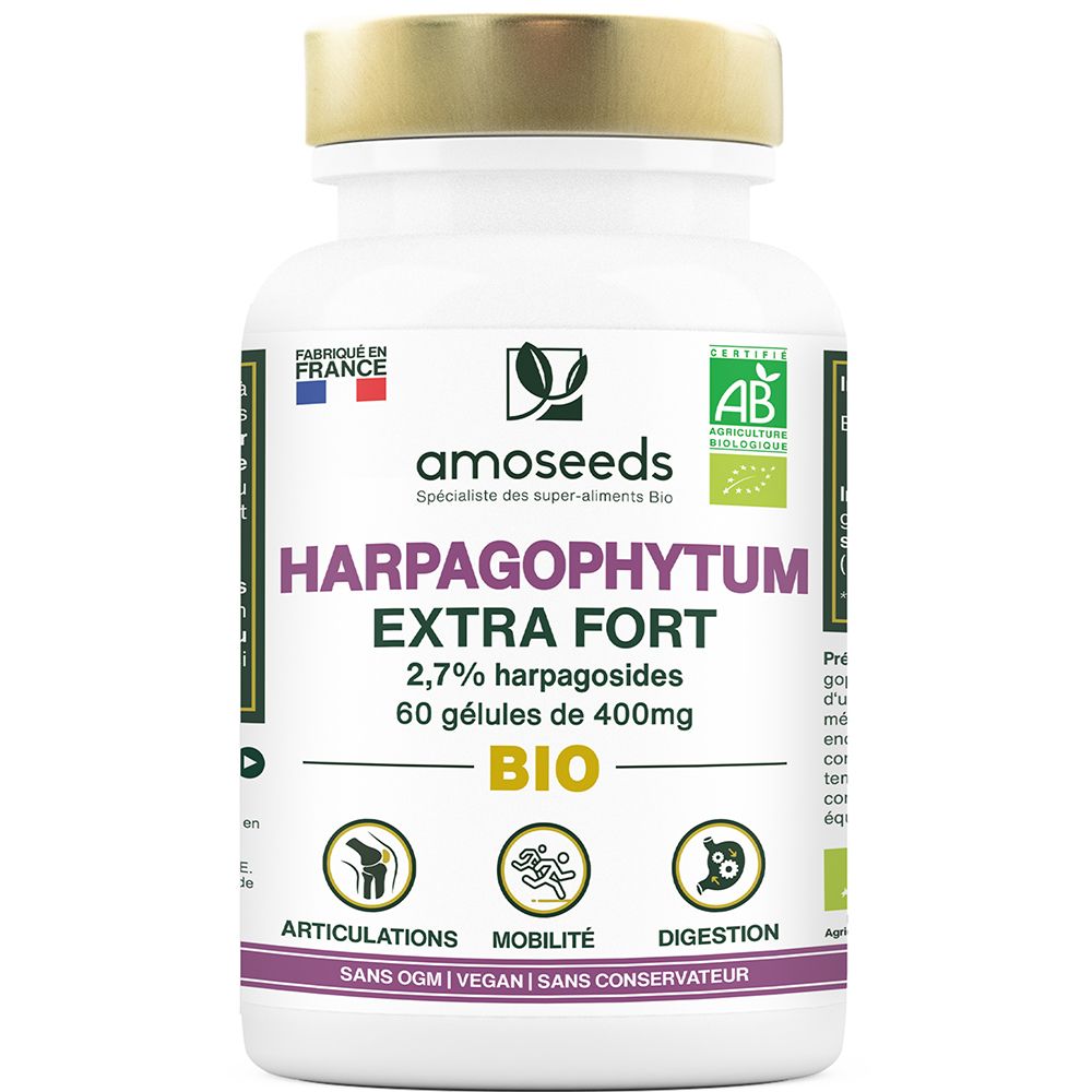 Harpagophytum Bio, Extra Fort, 2,7% Harpagosides | 60 gélules