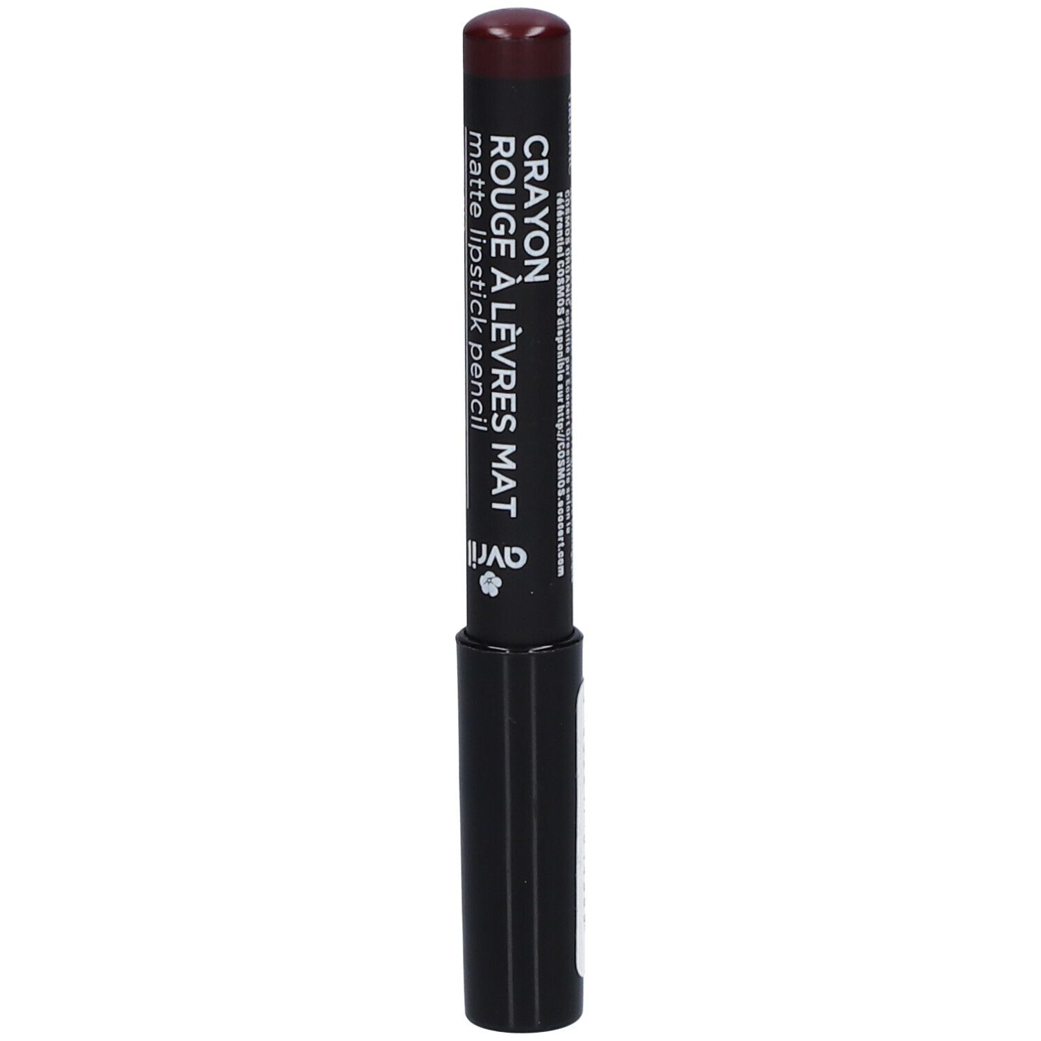 Crayon rouge à lèvres mat Bordeaux Certifié bio