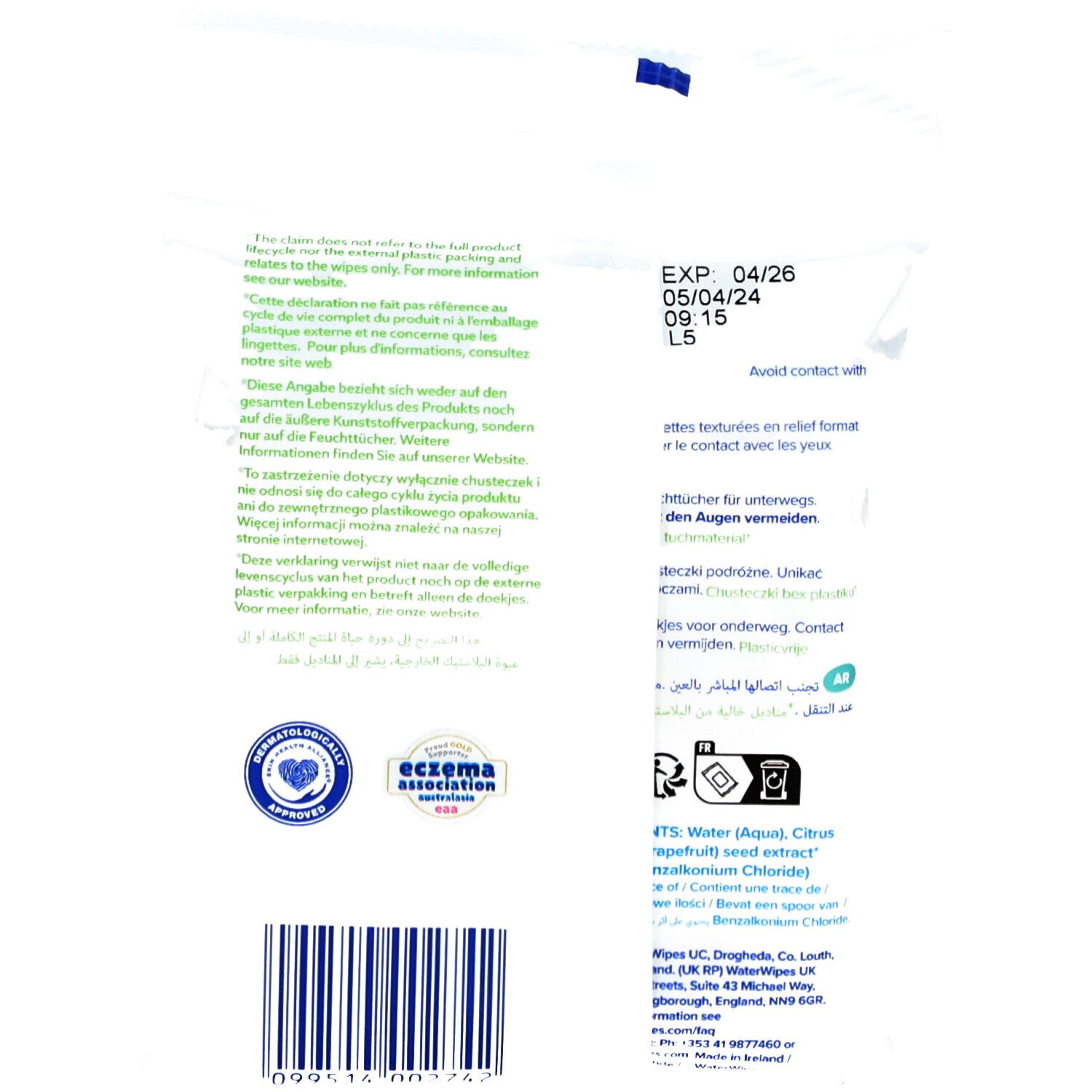 WaterWipes - Lingettes bébé 1 pc(s) Lingette(S) view 2