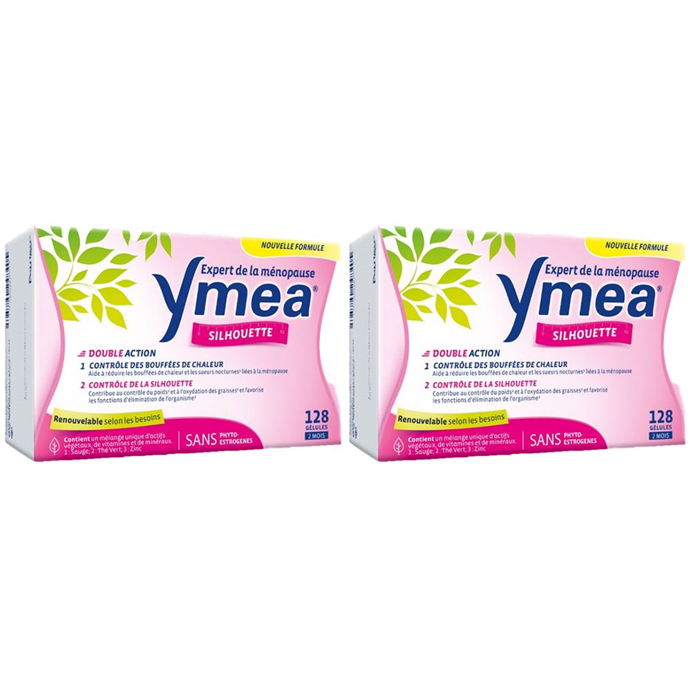 Ymea Ménopause Bouffées de Chaleur et Silhouette 128 Gélules