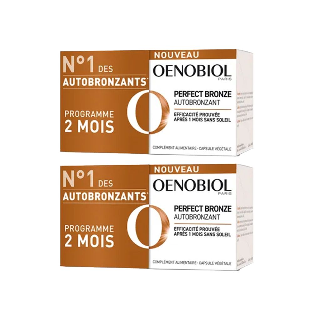 Oenobiol DUO Perfect Bronze Autobronzant Complément alimentaire - Lot de 2 x 30 capsules