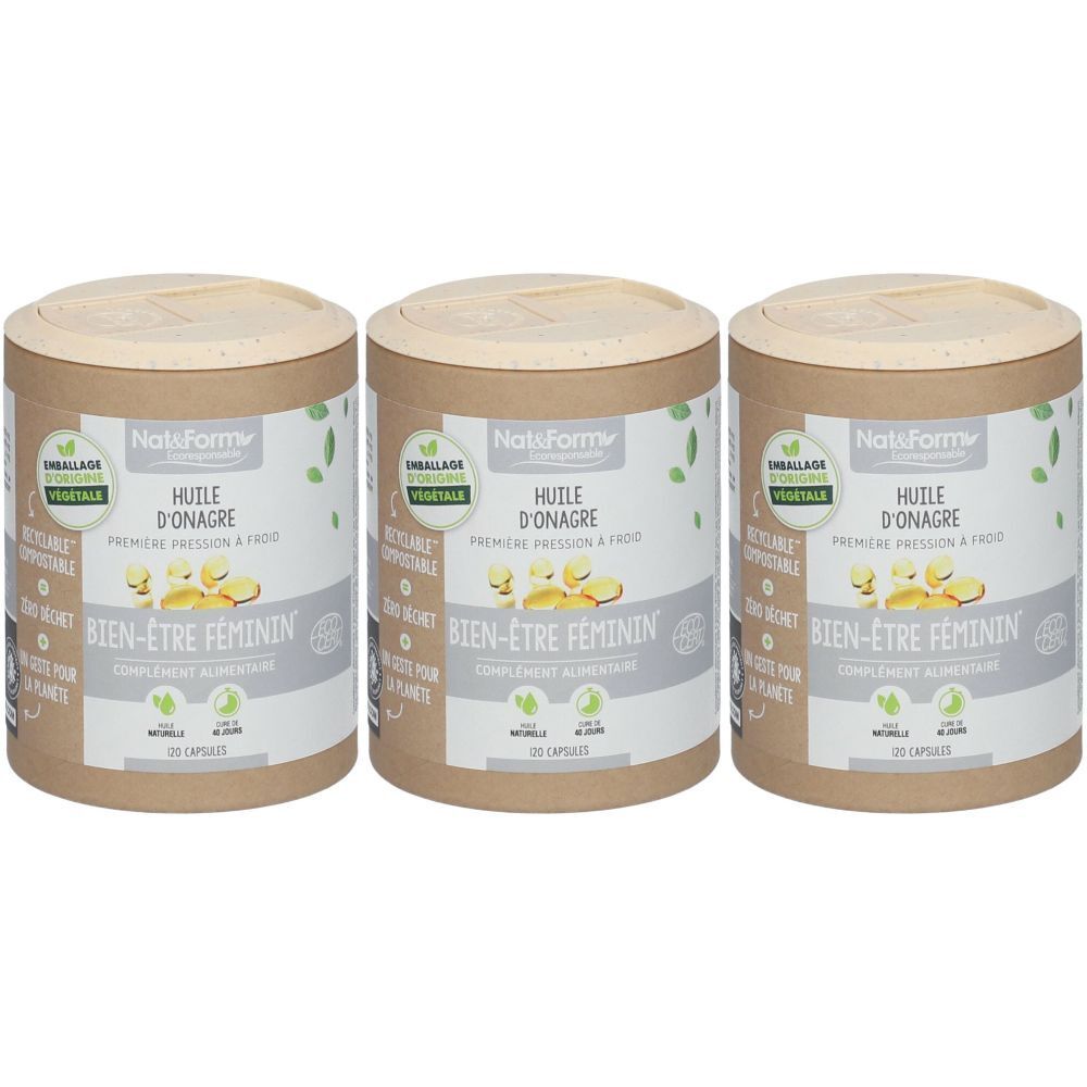 Nat & Form Ecocert® Huile d'Onagre Bio