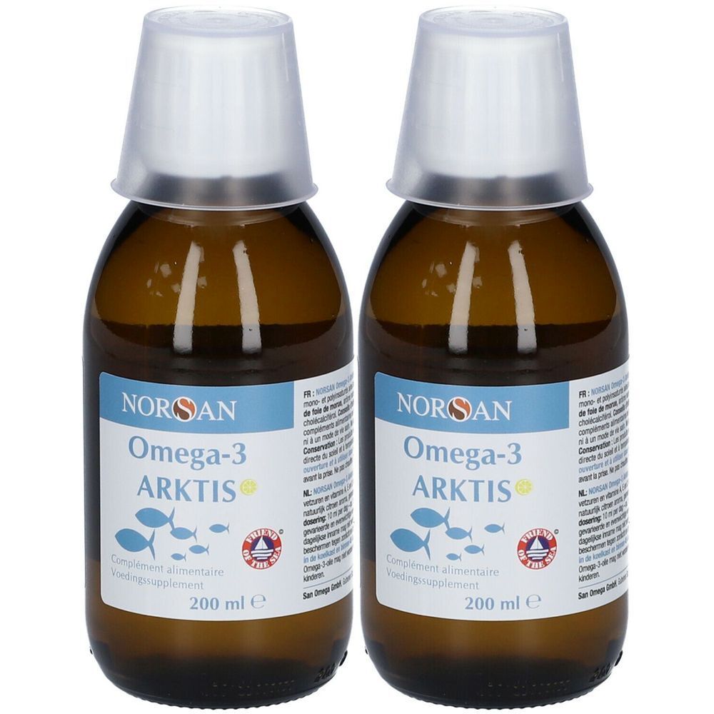 Norsan Omega-3 Arktis Huile de foie de morue naturelle Citron