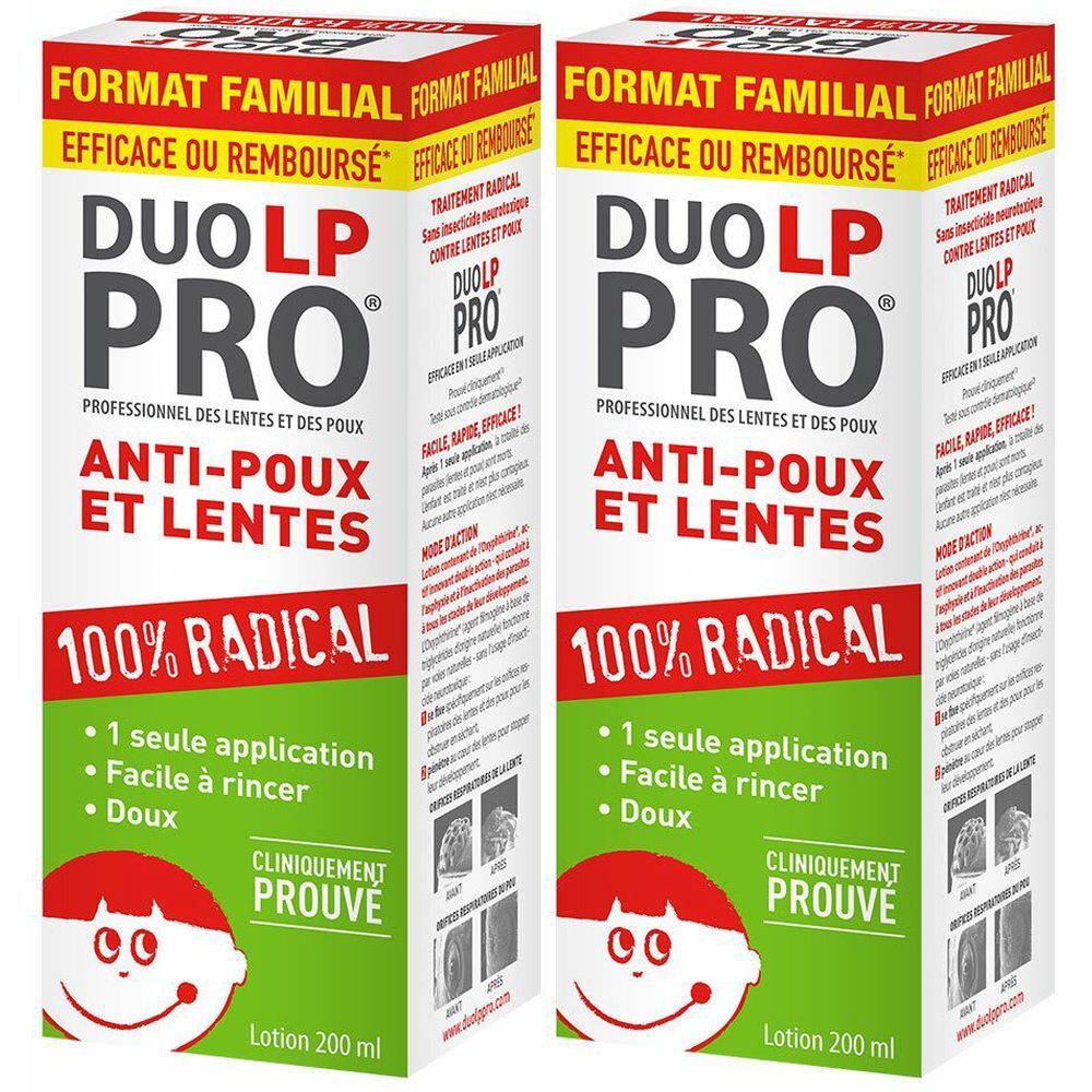 Duo-LP Pro Lotion Anti-Poux et Lentes + Peigne 200ml