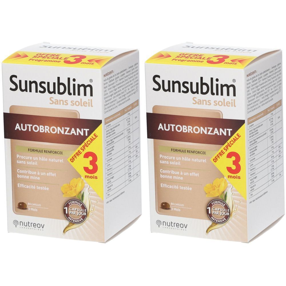 Nutreov Physcience Sunsublim® Sans soleil Autobronzant