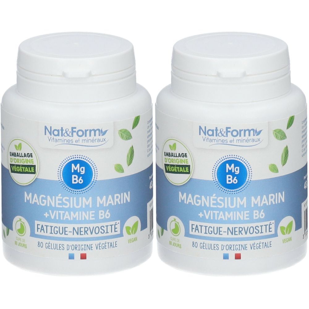 Nat & Form Magnésium marin + Vitamine B6