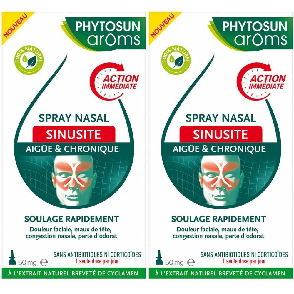 Phytosun Arôms Spray Nasal Sinusite Aigüe Et Chronique 50mg