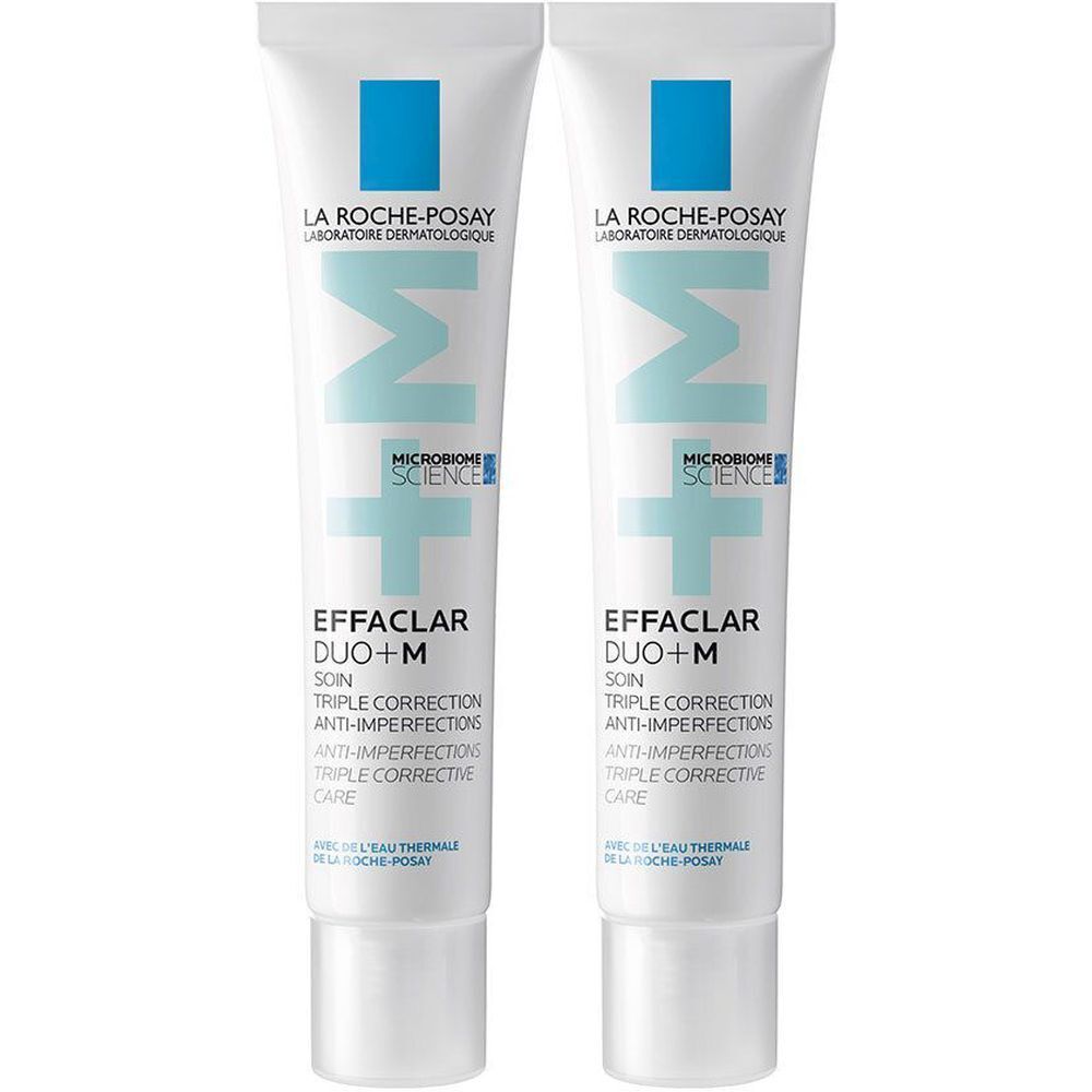 La Roche-Posay Effaclar Duo+M Soin triple correction anti-imperfections. Boutons & Points noirs, Marques post-acné, Anti-rechute 40ml