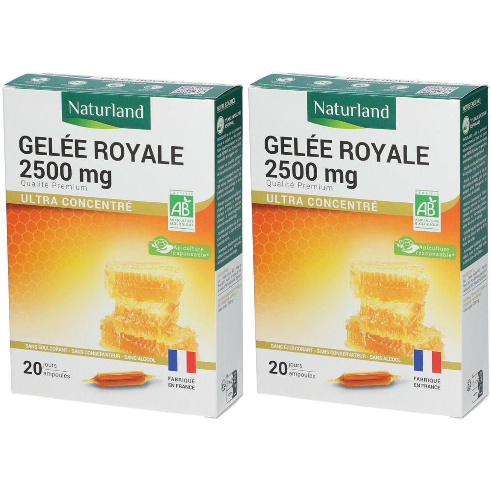 Naturland Gelée Royale 2500 mg Bio Ampoules