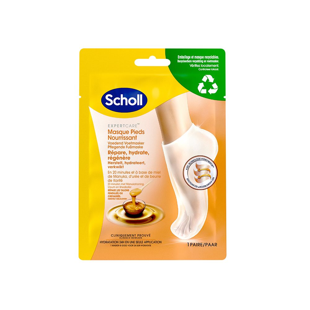 Scholl Masque Nourrissant Pour Pieds au Miel de Manuka