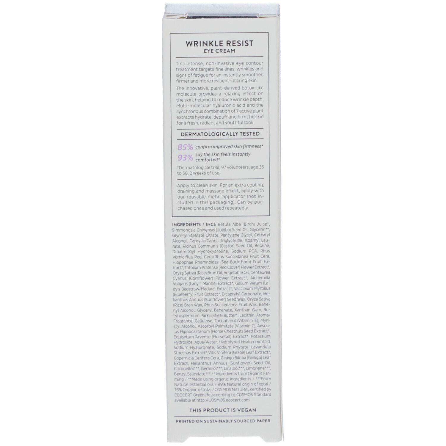 Madara Time Miracle Wrinkle Resist Eye Cream ohne Applikator 20ml