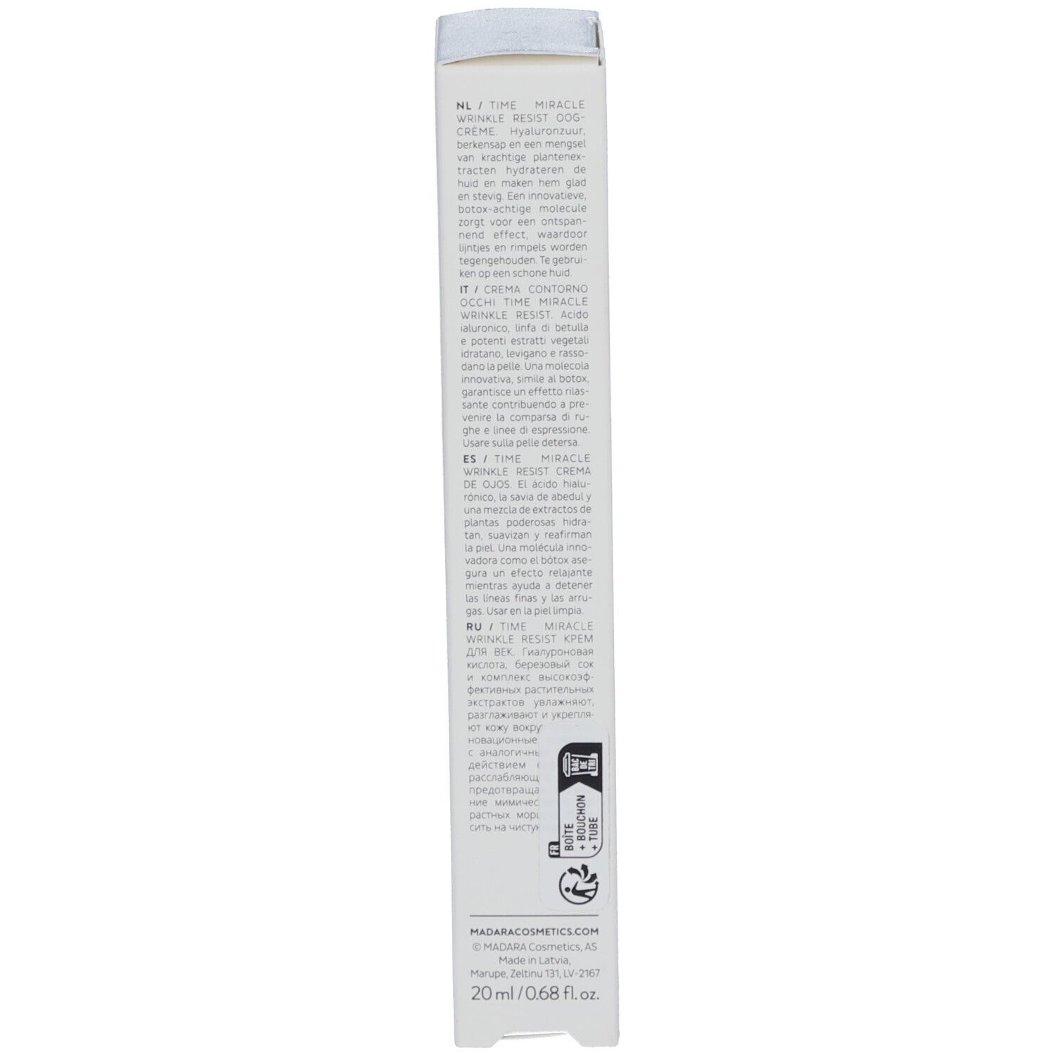 Madara Time Miracle Wrinkle Resist Eye Cream ohne Applikator 20ml