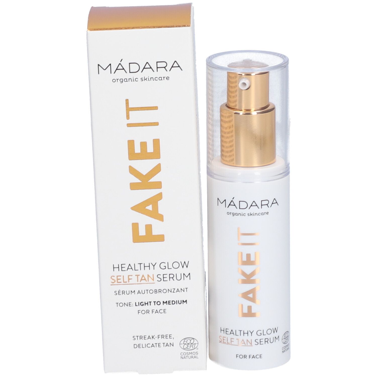 Madara Fake It Healthy Glow Selbstbräunungsserum fürs Gesicht 30ml