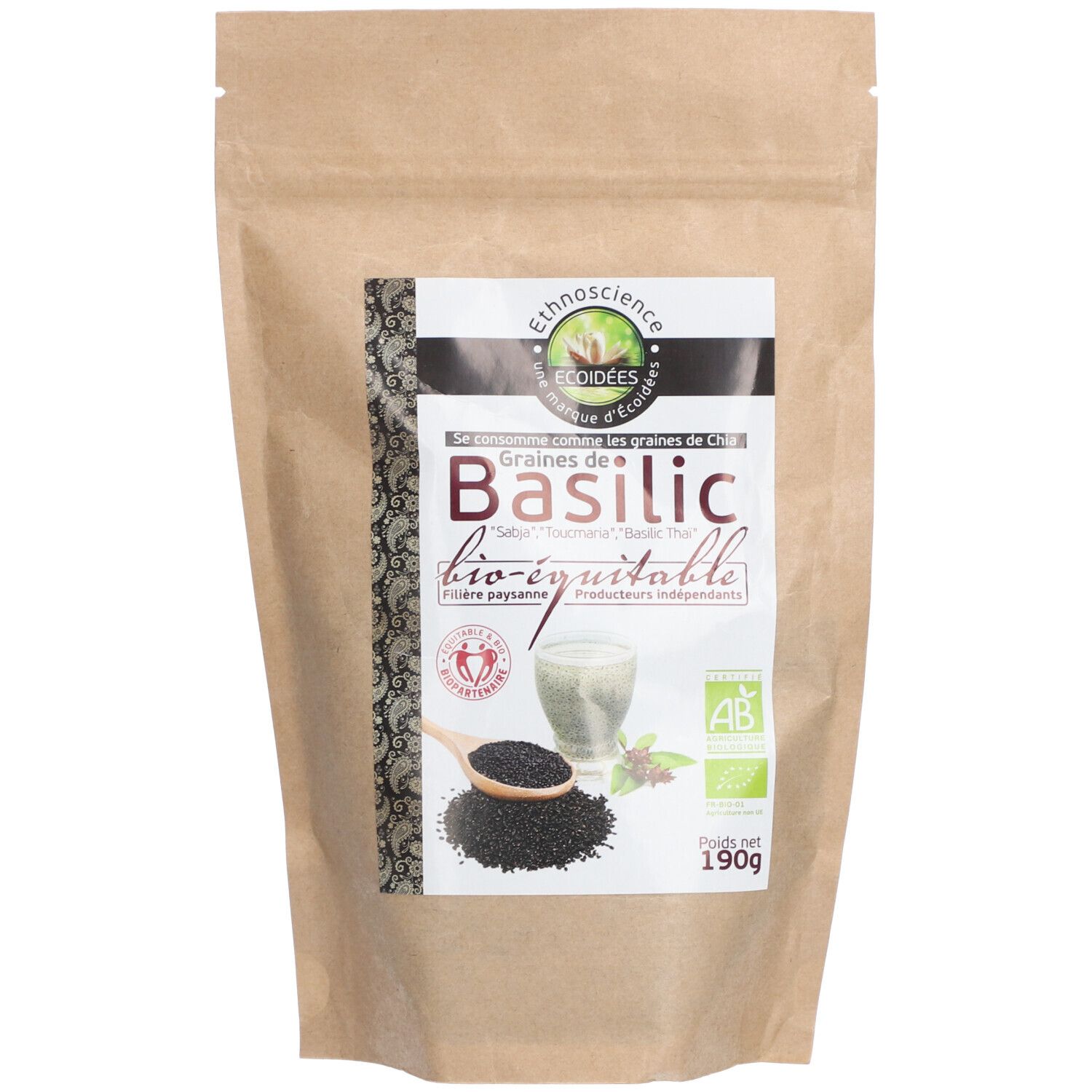 Graines de basilic sacré & Equitable