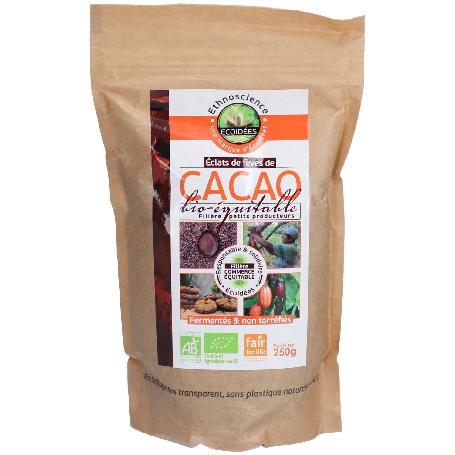 Eclats de Fèves de Cacao crue & Equitable