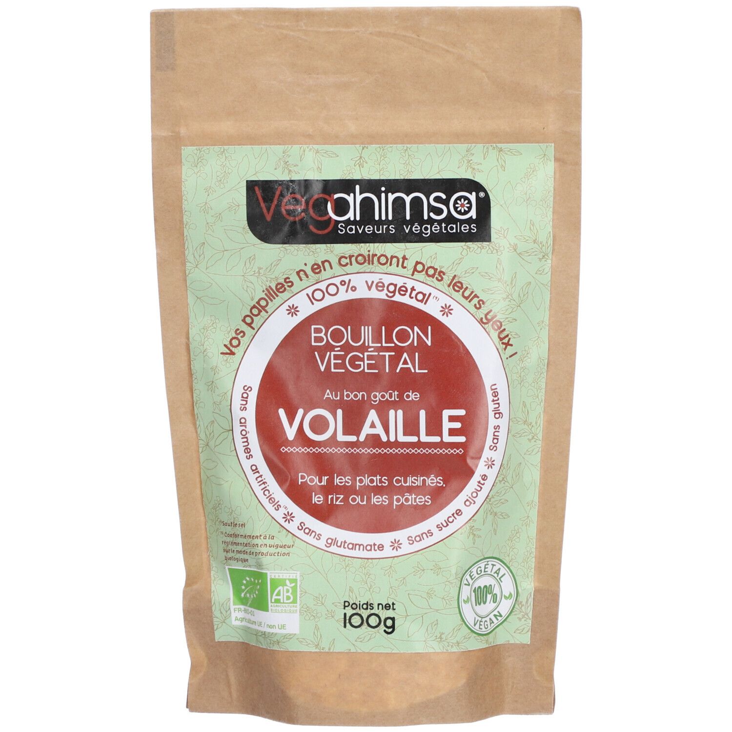 Bouillon végétal saveur volaille