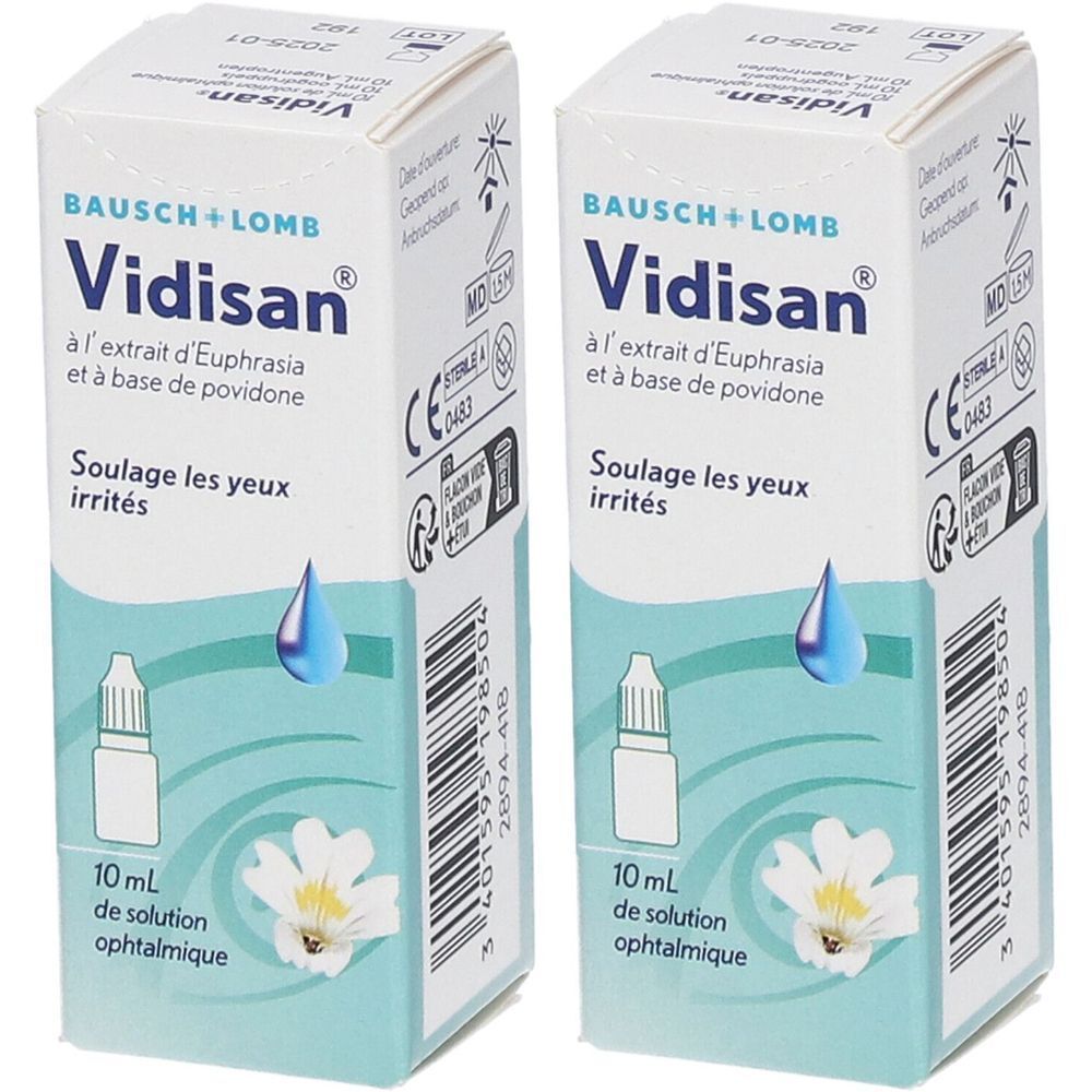Vidisan solution collyre anti-irritations