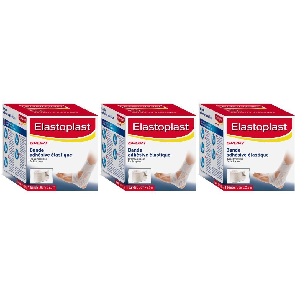 Elastoplast® Sport Bande adhésive élastique 2,5 m x 6 cm Genou