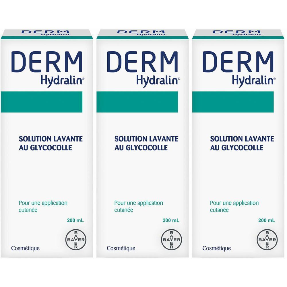 Derm Hydralin Solution Lavante au Glycocolle 200 ml