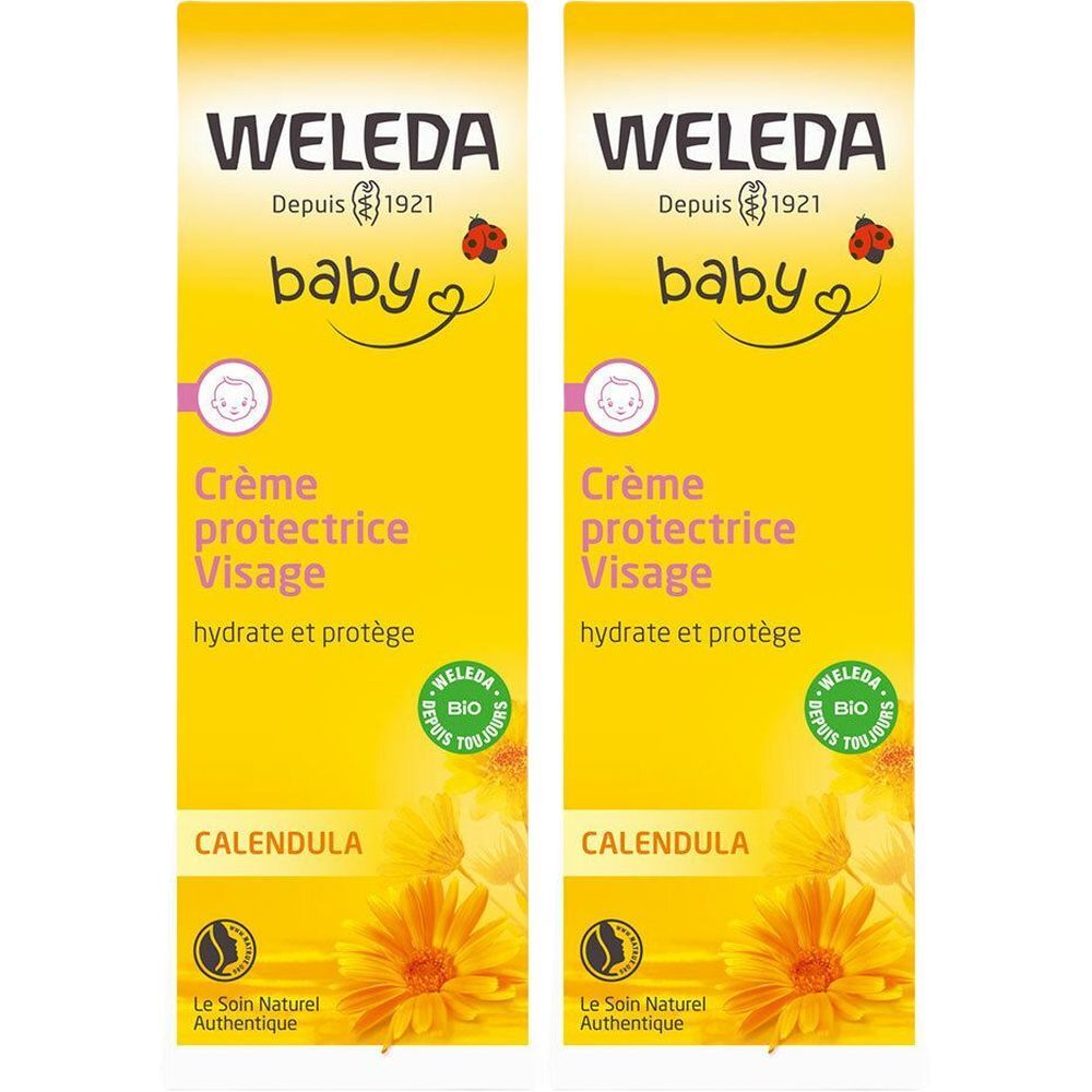Weleda Baby Crème protectrice Visage au Calendula Bio