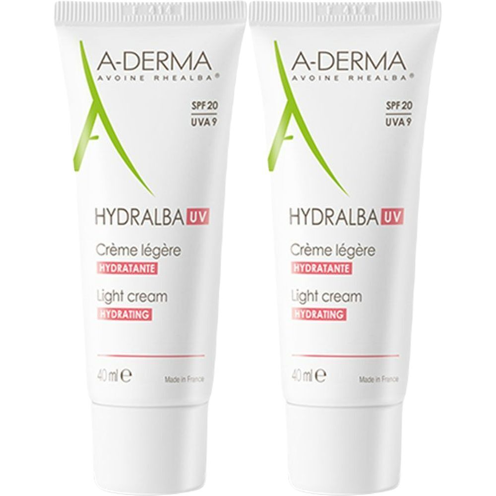 A-Derma Hydralba UV crème hydratante légère SPF 20