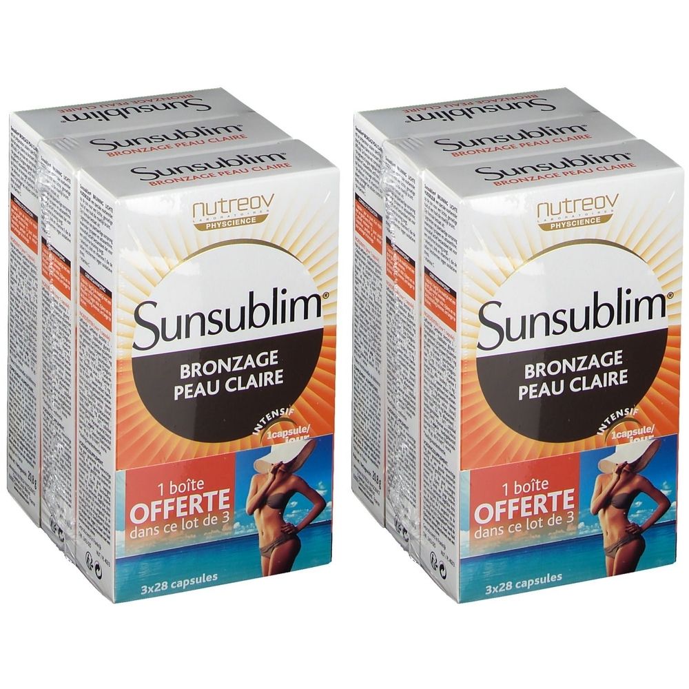 Nutreov Physcience Sunsublim® Bronzage Peau Claire