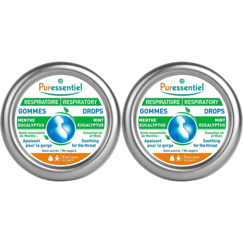 Puressentiel Respiratoire Gommes Menthe-Eucalyptus Respiratoire - 45 g