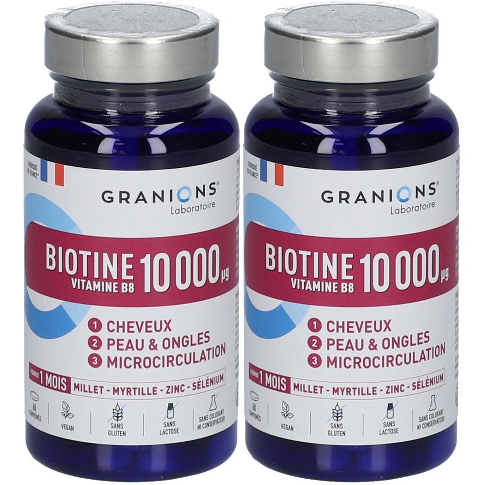 Laboratoire des Granions® Biotine 10 000 µg - Vitamine B8