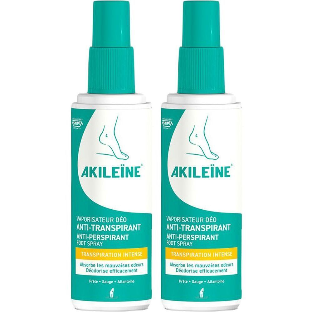 Akileïne Spray deo assechant très forte transpiration