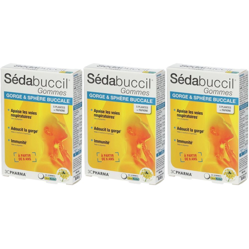 3C Pharma® Sedabuccil Gommes Citron